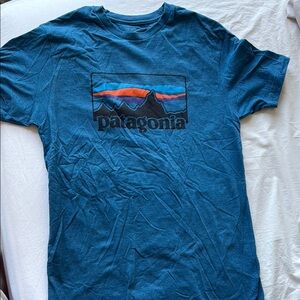 Patagonia Men's Blue T-Shirt